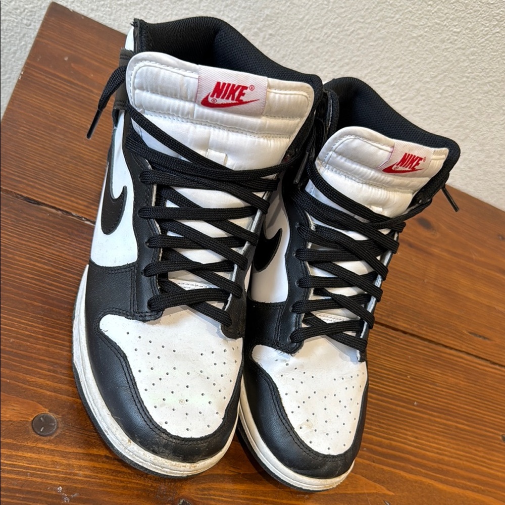 High-Top Nike Panda Dunks